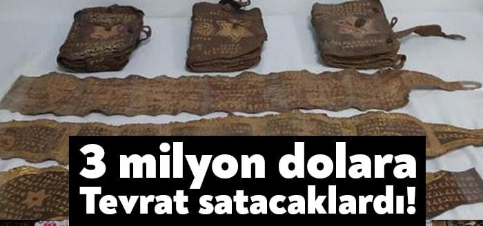 Kocaeli'nin Dilovası ilçesinde tarihi eserleri 3 milyon dolara satmaya çalışan
