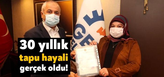 Gebze'de imar uygulamaları ile tapu sorunu yaşayan vatandaşın 30 yıllık