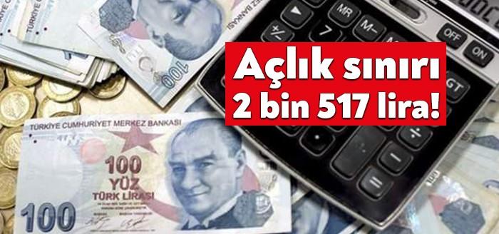 Türk-İş'in araştırmasına göre, kasım ayında dört kişilik ailenin açlık sınırı