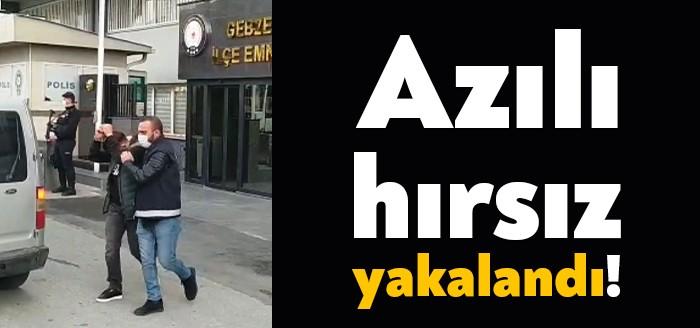 Gebze ilçesinde 2 ayrı evden hırsızlık yaptığı tespit edilen ve