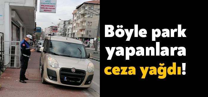Kaldırımlara park ederek yaya güvenliğini riske atan araçlar hem çekildi