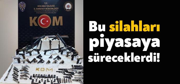 Kocaeli Emniyet Müdürlüğü ekipleri tarafından silah kaçakçılığına yönelik 3 ilde