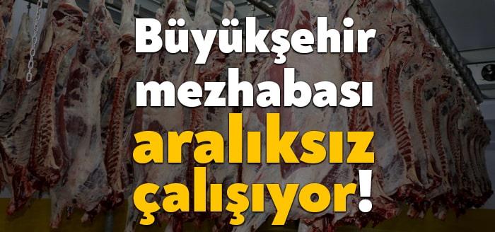 Kocaeli Büyükşehir Belediyesinin tam donanımlı Mezbahasında pandemi kuralları dikkate alınarak