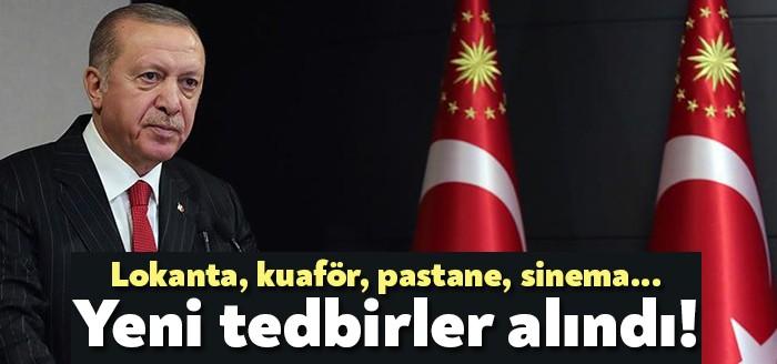 Cumhurbaşkanı Erdoğan, kabine toplantısı sonrası yaptığı açıklamada paket servisi hariç