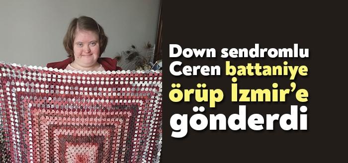 İzmit Belediyesi Gülümse Kafe’de çalışan down sendromlu Ceren Görgün, İzmit