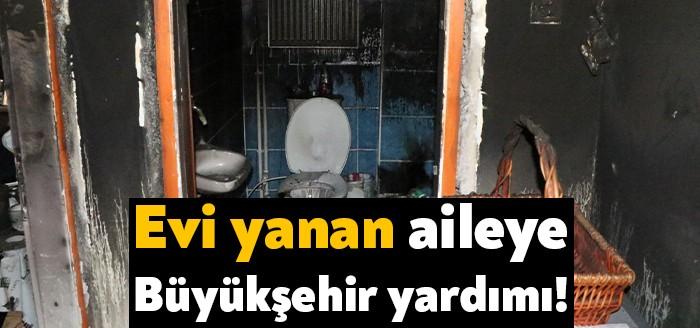 Evlerinde çıkan yangında her şeyini kaybeden İpek ailesinin yardımına Kocaeli
