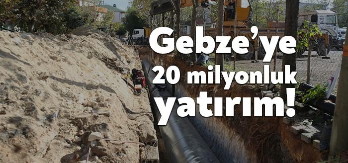 Kocaeli Büyükşehir Belediyesi İSU Genel Müdürlüğü tarafından Gebze ilçesinde gerçekleştirilen