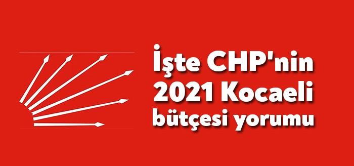 Kocaeli Büyükşehir Meclisi CHP Grup Başkanvekili Engin Taşdemir, 2021 yılı