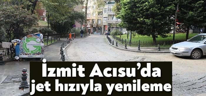 İzmit Acısu Caddesi’nde yenileme çalışmaları için UKOME’den alınan 15 günlük