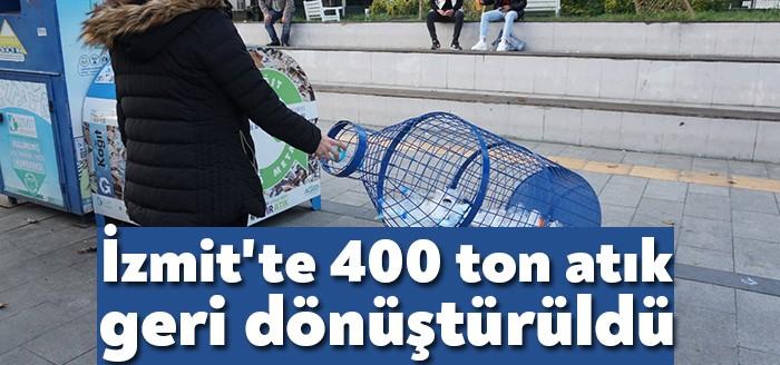 İzmit Belediyesi, Sıfır Atık Uygulamaları kapsamında 400 ton atık geri