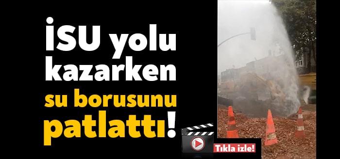 Kocaeli'nin Derince ilçesinde altyapı çalışması yapan Kocaeli Büyükşehir Belediyesi'ne bağlı