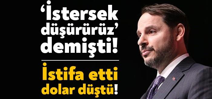 Hazine ve Maliye Bakanı Berat Albayrak'ın istifa haberi gündeme bomba