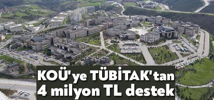 Kocaeli Üniversitesi tarafından yürütülen TÜBİTAK projelerine 4 milyon TL’lik destek