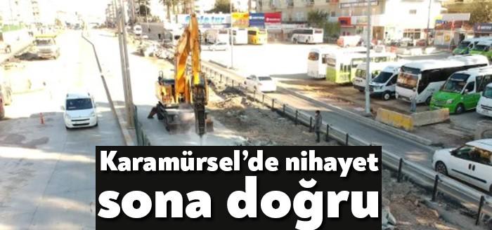 Karamürsel Kent Meydanı Köprülü Kavşak Projesi çalışmalarında trafik akışı Güney