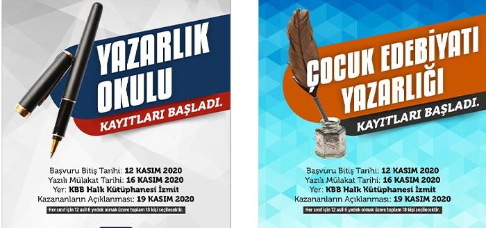 Kocaeli Yazarlık Okulu ve Çocuk Edebiyatı Yazarlığı kursları için başvurular