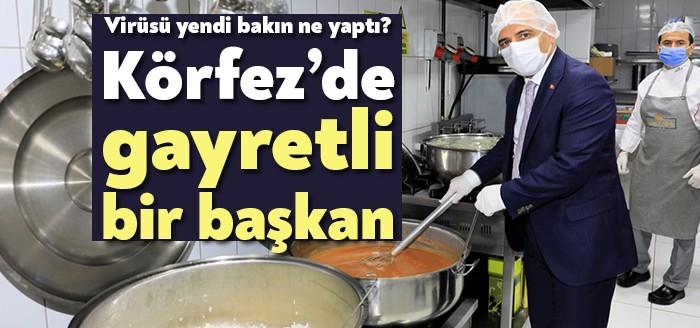 İkinci kez Koronavirüs'ü yenen Körfez Belediye Başkanı Şener Söğüt, belediye