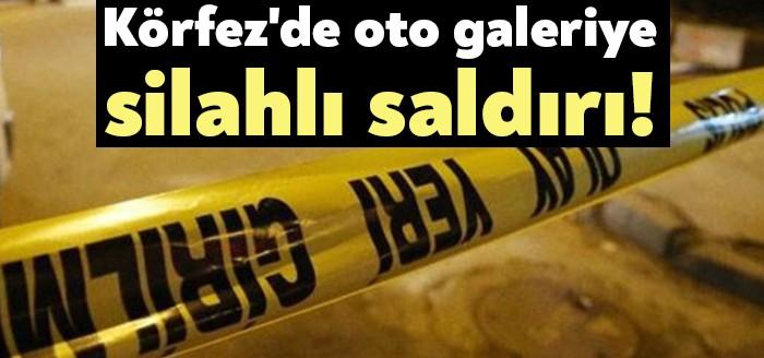 Körfez Hacı Osman Mahallesi'nde bulunan bir oto galeriye kimliği belirsiz