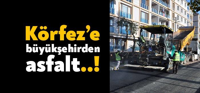 Körfez Mimar Sinan Mahallesi Denizciler Caddesi’nde Büyükşehir Belediyesi ekipleri tarafından