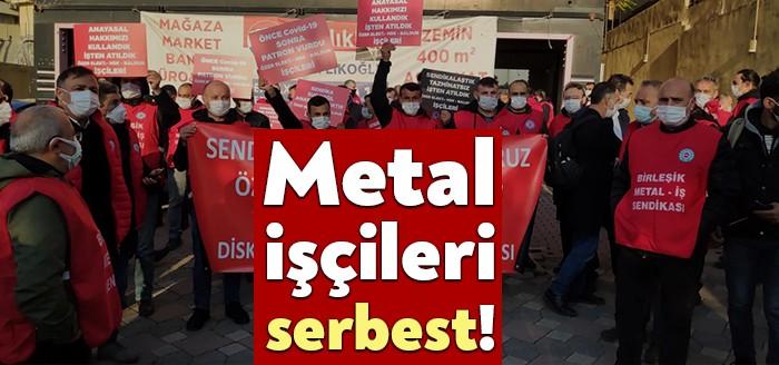 Kocaeli'nin Gebze ilçesinden Ankara'ya yürümek isterken gözaltına alınan metal işçileri