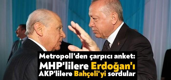 Metropoll Araştıma şirketi son anketinde MHP Genel Bakşanı Devlet Bahçeli'yi