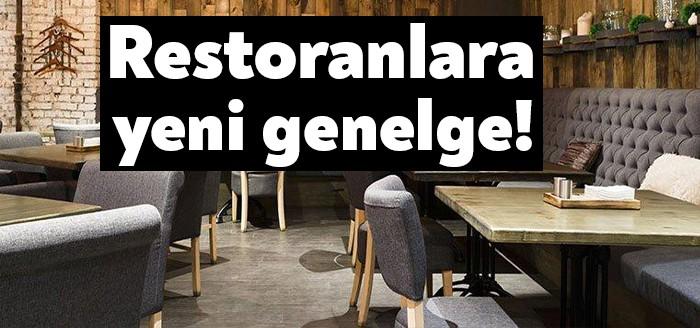 İçişleri Bakanlığı'nın genelgesine göre otel ve konaklama tesislerindeki lokanta veya