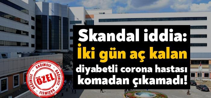 Kocaeli Üniversitesi Araştırma Hastanesinde yatan diyabetli Koronavirüs'e yakalanan Melek Ç.