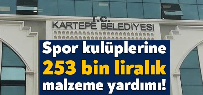 Kartepe Belediyesi ilçe genelinde yer alan spor kulüplerine 253 bin