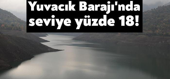 Kocaeli'nin Başiskele ilçesinde bulunan Yuvacık Barajı'nda su seviyesi, 9 milyon 420