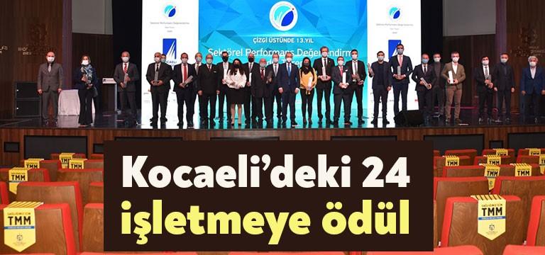 13’nci Sektörel Performans Değerlendirme Ödül Töreni’nde 21 firmaya KOBİ ile