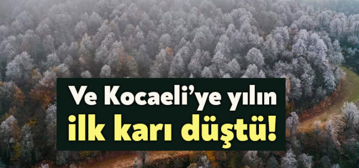 Ve Kocaeli’ye yılın ilk karı düştü!