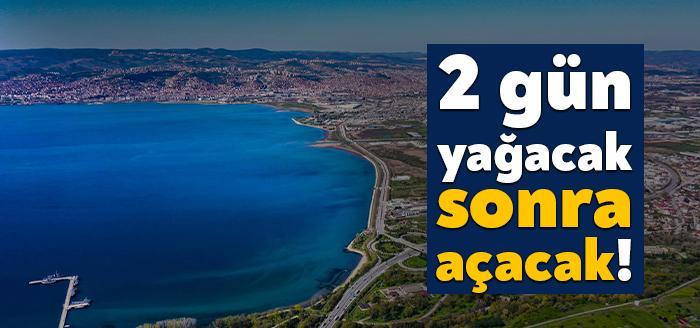 Kocaeli’de yağışlı hava 2 gün sürecek. Perşembe ve cuma günleri