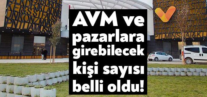 Kocaeli'nin İzmit ilçesinde AVM ve pazarlara girebilecek kişi sayısı belli