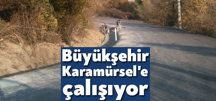 Karamürsel İlçesi’nde de yol alt ve üstyapı çalışmalarını sürdüren Büyükşehir
