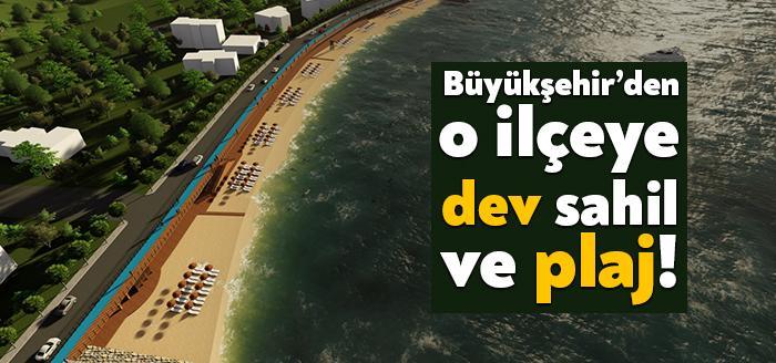 Kocaeli Büyükşehir Belediyesi Karamürsel'e dev plaj ve sahil inşa ediyor.