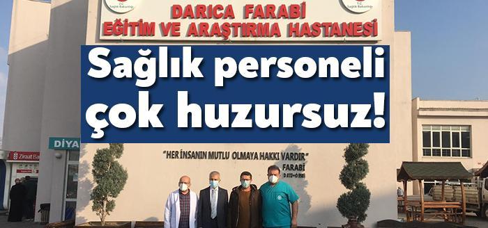 Kamu-Sen’e bağlı Türk Sağlık- Sen Kocaeli Şubesi Başkanı Ömer Çeker,