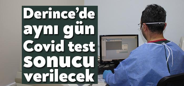 Derince Eğitim ve Araştırma Hastanesinde PCR test cihazı bugün itibariyle