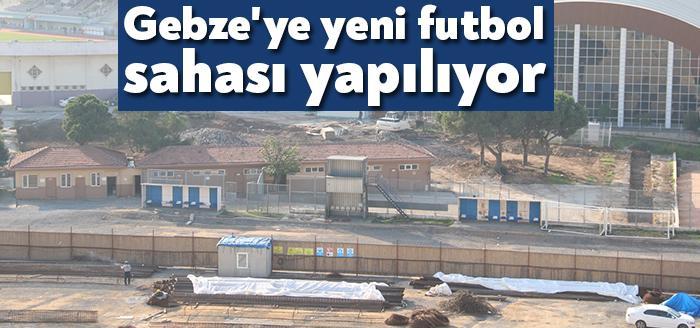 Gebze-Darıca Metro çalışmaları kapsamında kaldırılan Metin Oktay Futbol Sahasının yanına