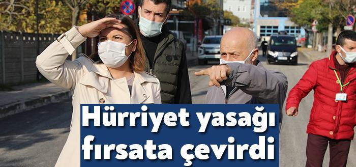 İzmit Belediye Başkanı Av. Fatma Kaplan Hürriyet, sokağa çıkma kısıtlamasının