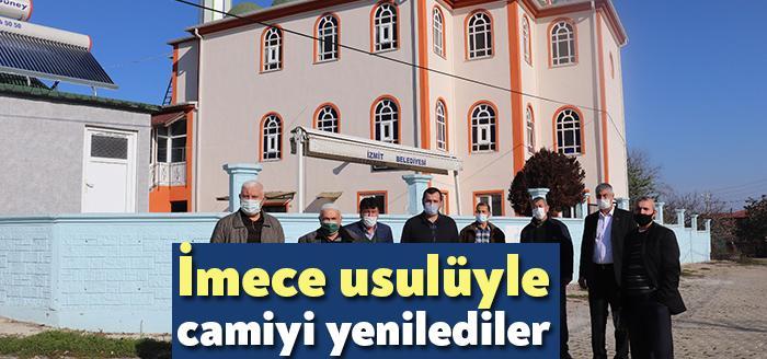 Kocaeli Büyükşehir Belediyesi'nin malzeme desteği verdiği İzmit Hasancıklar Camii yenilendi.