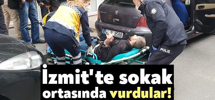 İzmit Kozluk Mahallesinde aralarında husumet bulunan kişi tarafından bacağından tabancayla
