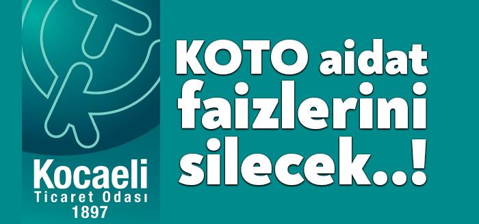 KOTO üyelerine müjde veren Başkan Bulut, “Odamız aidat asılları ödendiği