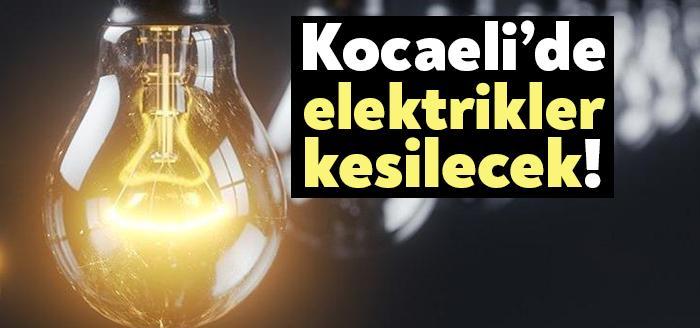 Kocaeli 21 Aralık Elektrik Kesintisi listesi SEDAŞ tarafından yayımlandı. 21
