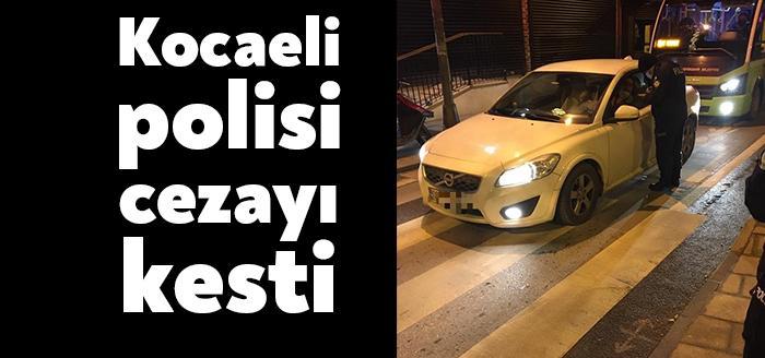 Kocaeli Emniyet Müdürlüğü, Koronavirüs tedbirleri kapsamında denetimler yaparak birçok ceza
