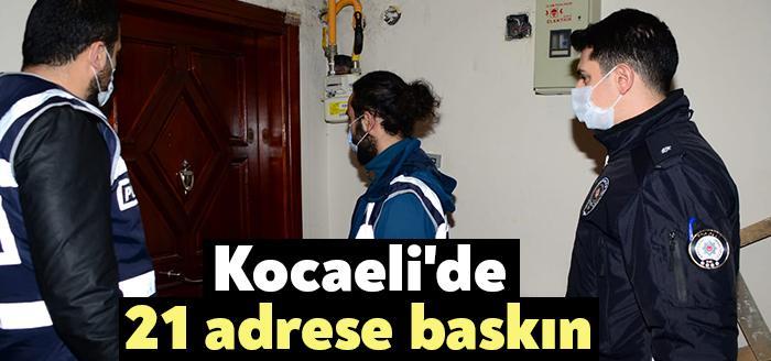 Kocaeli Emniyet Müdürlüğü ekipleri tarafından aranan şahısların yakalanmasına yönelik düzenlenen