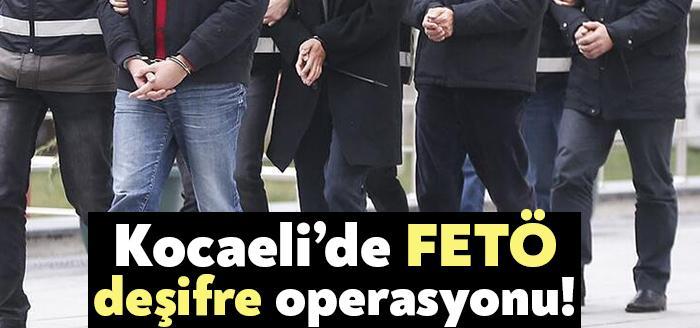 Kocaeli İl Emniyet Müdürlüğü’nün FETÖ/PDY terör örgütünün faaliyetlerinin deşifre operasyonunda