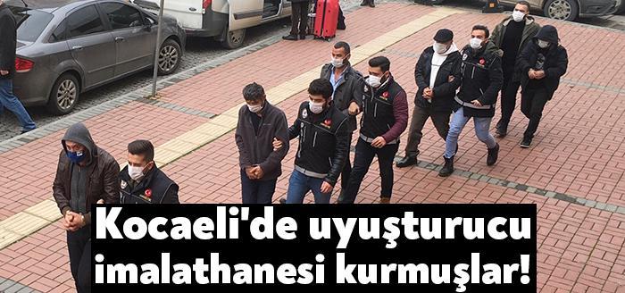 Kocaeli Emniyet Müdürlüğü ekipleri tarafından Gölcük’te düzenlenen uyuşturucu operasyonunda 5
