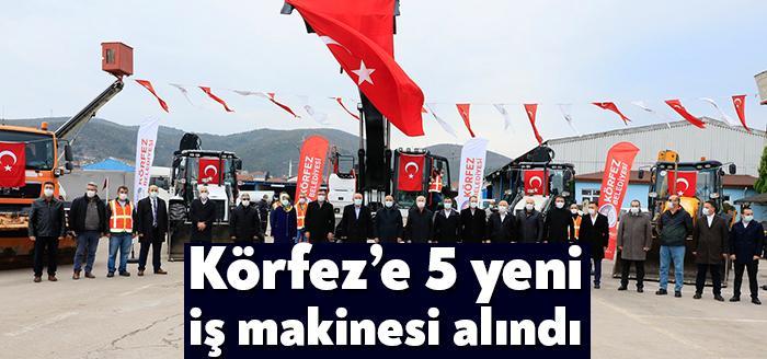 Körfez Belediyesi, araç filosuna 5 yeni iş makinesini daha ekledi.