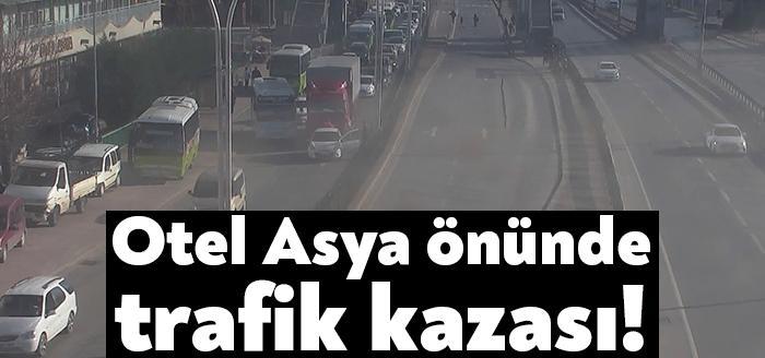 İzmit Kuzey Yan Yol Halkevi mevkiinde meydana gelen trafik kazası