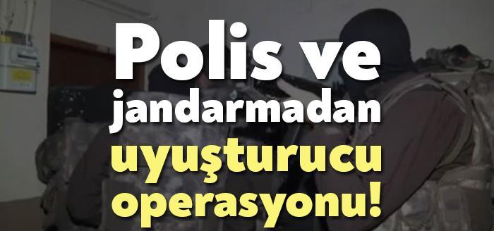 Kocaeli Polis ve jandarmadan uyuşturucu operasyonu! Kocaeli İl Emniyet Müdürlüğü