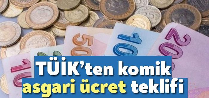 TÜİK, asgari ücret hesaplamasında dikkate alınan bekar bir çalışanın aylık
